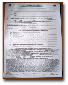 Real Estate Purchase Agreement on Greater Hartford Real Estate Blog    Please  Put Your Offer In Writing