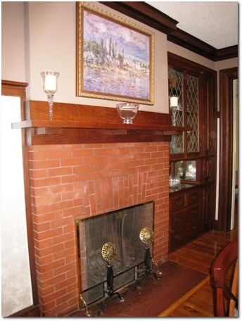 Dining Room Fireplace and Built-in DiningRoomFPBuiltin