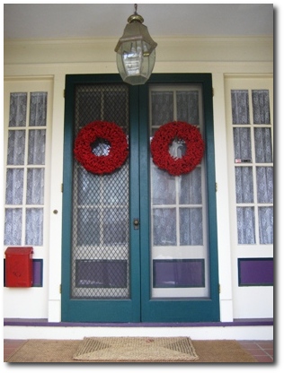 Front Door Ready for the Holiday Season