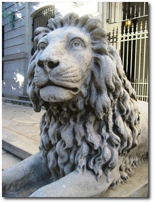 A Lion Guarding Hartford City Hall