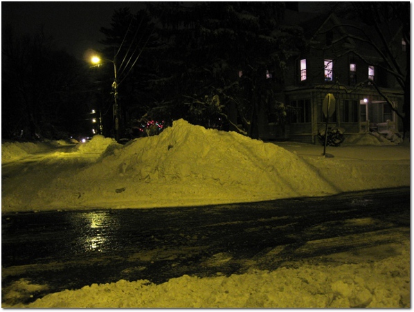 Oxford Street Snow Pile